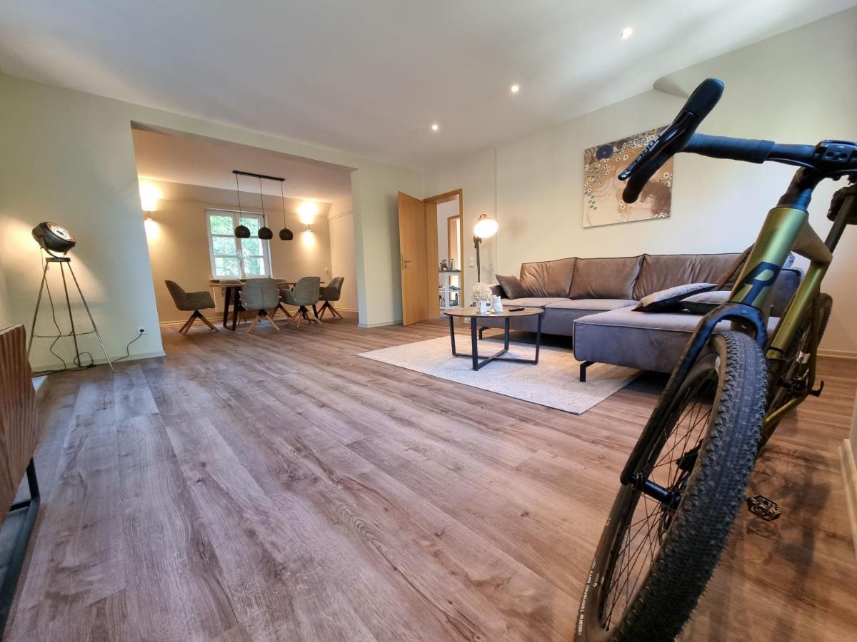 5 Sterne Bahnhoftraum, Appartement "Waldliebe" 133Qm, Grosse Terrasse 70Qm, Qr Code Scannen Fuer Virtuellen Rundgang, Premium Ausstattung ブラウンフェルス エクステリア 写真